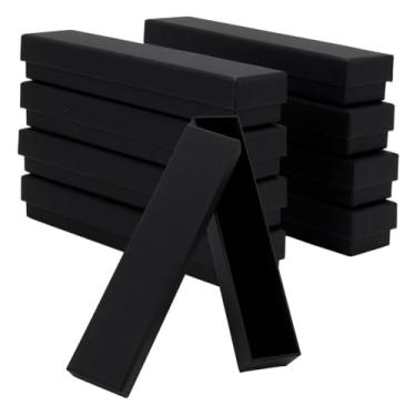 Imagem de GOMAKERER 10 peças, caixa de armazenamento de moedas, colar de joias de papelão, caixas de armazenamento de presente, caixa de papel retangular, recipientes de joias de papelão, organizador de