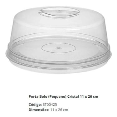 Imagem de 2X Porta Bolos Boleira Em Acrílico Pequeno Sem Pedestal