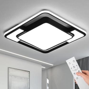 Imagem de VentoEco Luminária de Teto para Sala, Luminaria de Teto para LED com Controle Remoto, Luminaria de Teto LED 3 Cores e Dimerização, Luminaria Sala e Luminaria Quarto Teto (Dimmer Contínuo)