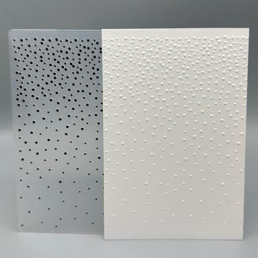 Imagem de Modelo de pasta em relevo de plástico 3D Natal pequenos flocos de neve textura esvoaçante tamanho A6 para fazer cartões, faça você mesmo, scrapbooking, papel, artesanato, artesanato, scrapbook, artes