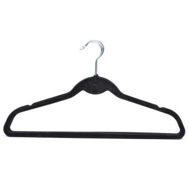 Imagem de Kit 30 Cabides de Veludo Slim Antideslizante para Roupas Finas e Leves