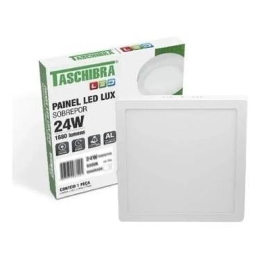 Imagem de Painel Plafon Luminária Led Quadrado Sobrepor 24w 6500k - TASCHIBRA, B