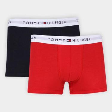 Imagem de Kit Cueca Boxer Tommy Hilfiger Brief Masculina - 2 peças, Vermelho, M