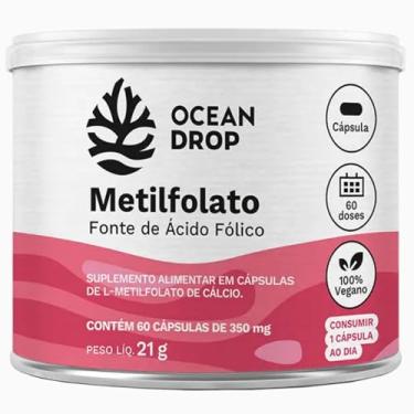 Imagem de Metilfolato Vitamina B9 350 Mg 60 Caps - Ocean Drop
