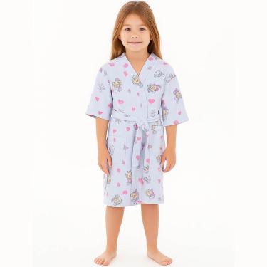 Imagem de Roupão Infantil Malha Felpuda Com Capuz 230g-m² Bene Casa