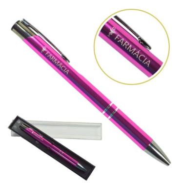 Imagem de Caneta Personalizada Cursos Metal Profissional Coloridas Farmácia - ou