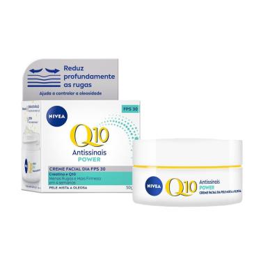 Imagem de NIVEA Creme Facial Antissinais Q10 Power Dia FPS 30 Pele Mista a Oleosa 50g