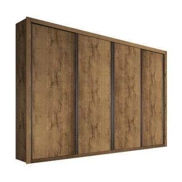 Imagem de Guarda Roupa Casal 4 Portas 4 Gavetas Milano Minastex