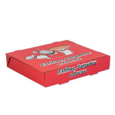 Imagem de Kit Embalagem Esfiha N10 Timbrada 2 Pacotes 50 Un 20x25x6 Cm - Tamaroz