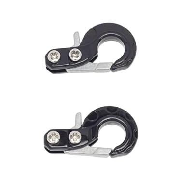 Imagem de Gancho de guincho de metal para reboque SCX10 Crawler, preto