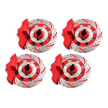 Imagem de 4pcs Alloy Wheel Brake Disc for 1/7 R/C Short Course Truck Red