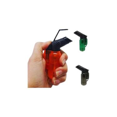 Imagem de Mini Maçarico à Gás Recarregável, Regulador de Chamas, com Trava de Segurança, 11cm x 6cm, para Culinária, Artesanato, Camping e Laboratórios