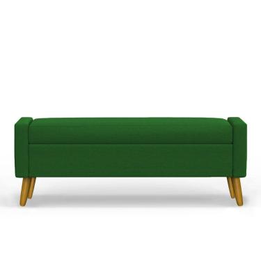 Imagem de Recamier Bau Paris 1,60m Suede Verde - Inova Decor