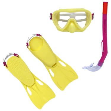 Imagem de Bel - Kit Snorkel Infantil Crusader Essential com Máscara de Mergulho e Nadadeiras Cores Sortidas