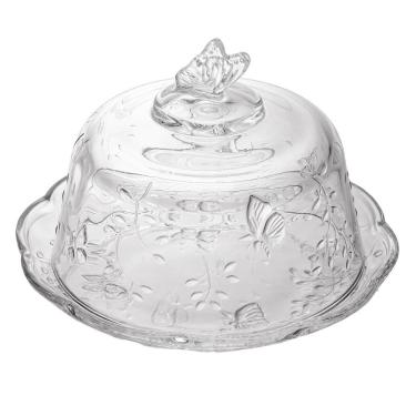 Imagem de Queijeira de Cristal 20 cm New Butterfly Lyor