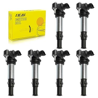 Imagem de Pacote de 6 novas bobinas de ignição para Buick Allure/LaCrosse/Rendezvous/Enclave Chevy Traverse/Vectra GMC Acadia Saturn Outlook Saab 9-3 Cadillac SRX/CTS/STS 2.8L 3.6L V6 Substituição# D501C C1508 C1645