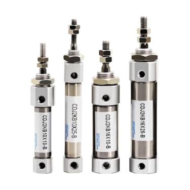 Imagem de FLKPIEGRH CDJ2KB10/16-10X15X20X25X50X75X100X200Z-B Minicilindro pequeno de aço inoxidável anti-rotação (curso 75 mm, furo 10 mm)