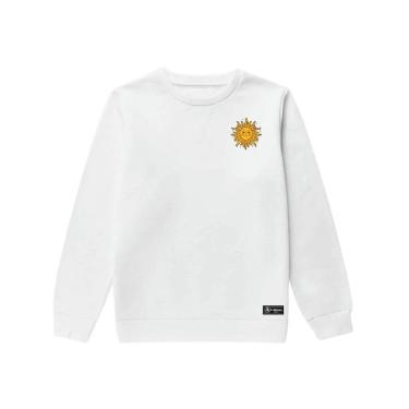 Imagem de Blusão Moletom Infantil Sol Personalizado sem Capuz gola Redonda-Unissex