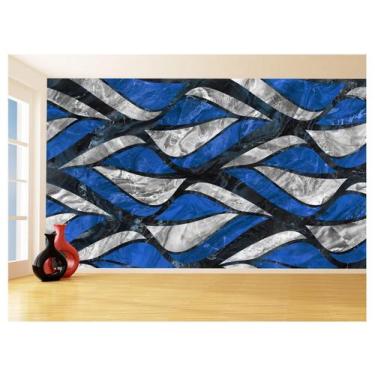 Imagem de Papel De Parede 3D Estilo Marmore Cores Formas 3,5M Mbr176 - Você Deco