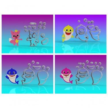 Imagem de Cortador Kit Baby Shark Corpo 4 Personagens Tamanho 6Cm
