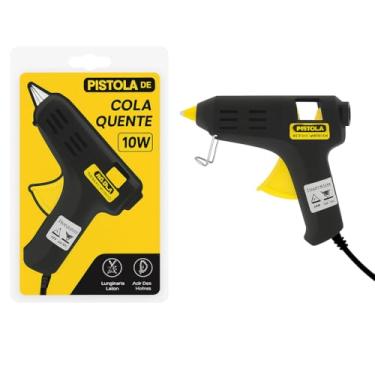 Imagem de Pistola de Cola Quente Com 10 Bastões 10W – Ideal para Artesanato, Reparos e DIY – Aquecimento Rápido e Precisão no Uso