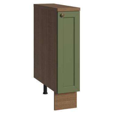 Imagem de Balcão Porta-Temperos 20 cm 1 Porta Rustic/Verde Vik Madesa