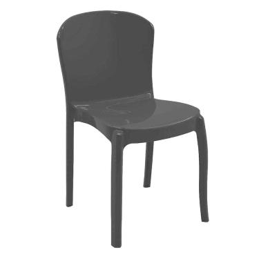 Imagem de Cadeira Empilhável Tramontina Anna Em Polipropileno Preto