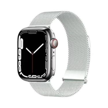 Imagem de Pulseira De Metal Milanese Loop De 44mm 40mm 45mm 41mm Para Apple Watc