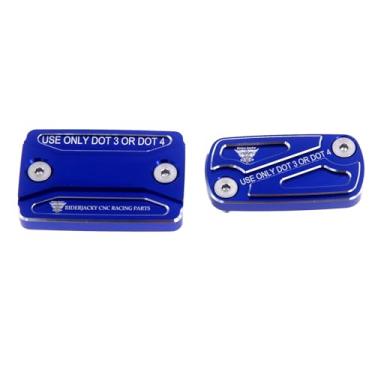 Imagem de Riderjacky Tampa do reservatório de fluido de freio dianteiro e traseiro acessórios de motocicleta para Honda CBR125R 2004-2019, CBR150R 2000-2020, CBR250R 2010-2022, CBR300R CB300F 15-22, CBR500R