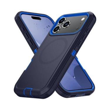 Imagem de Capa Protetora Armor Shockproof Defender Magsafe Para iPhone 11-16 pro