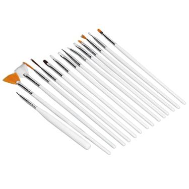 Imagem de Tnfeeon Conjunto de Pincéis para Biscoitos, Ferramentas de Decoração de Bolos - Cerdas Macias, Alças Ergonômicas - Perfeito para Pintar, Espanar, Trabalhar Com Fondant 15 Peças Ideal para Padeiros