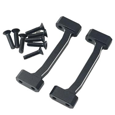 Imagem de Aluminum Lower Cross Brace Set Compatible with Losi 1/18 Mini LMT 4X4 Brushed Monster Truck — Replacement for LOS211047, Upgrade Parts for RTR-LOS01026 RC Car (Black)