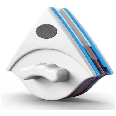 Imagem de Limpa Vidros Magnético Rodo Mágico Dupla Face C/Super Ímã para Vidros Espessos de Aquários, Janelas e Vitrines (Até 20mm)