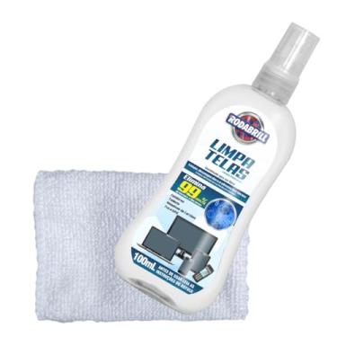 Imagem de Kit Limpa Telas, Spray Limpador de Telas com Pano de Microfibra, Elimina 99,999% de Germes e Bactérias, Para Celulares, Tablets, Notebooks, TVs, 100mL