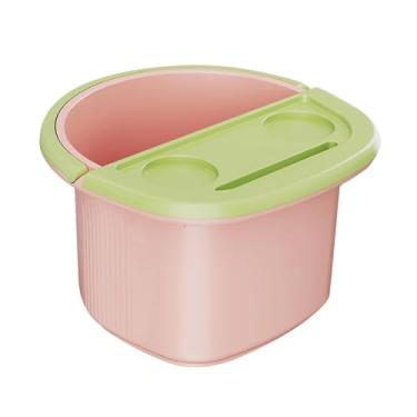 Imagem de oshhni Banheira de Imersão para os Pés, Bacia Multifuncional Portátil para Banho de Pés, Ideal para Casa, Viagens, Camping, Piqueniques e Presentes, Rosa