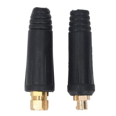 Imagem de Garosa Conector de Cabo de Soldagem, Acoplador Rápido de Latão para 200-300Amp Com Tampa Térmica, Conexão Segura para Cabos de 35-50 Mm Quadrados, Universal para Máquina de Solda por de Argônio