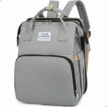 Imagem de Mochila Maternidade Cor:Cinza Passeio Viagem Área Térmica