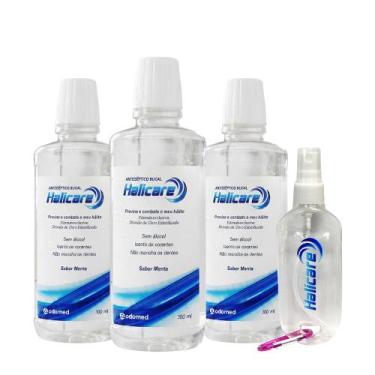 Imagem de Kit Odomed Halicare Enxaguante Bucal Extra Spray (4 produtos)
