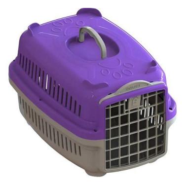Imagem de Caixa De Transporte Cães E Gatos Forte N0 - MMA Pets, Lilás