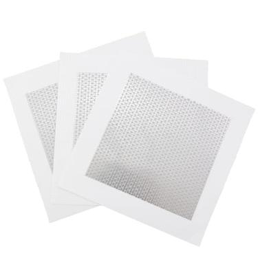 Imagem de CXMTECH 3 peças de adesivos autoadesivos de parede de 15 cm Remendos resistentes de reparo de furos de drywall para paredes telhados remendos reforçados com fibra de vidro cinza