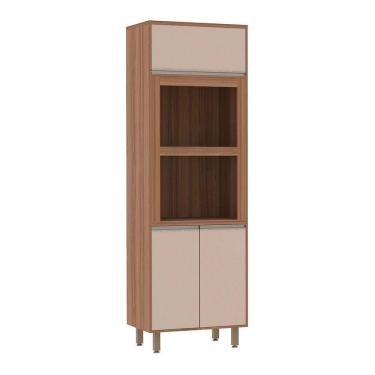 Imagem de Torre Quente Lari 70 Cm 2 Nichos 3 Portas Connect Luciane Móveis