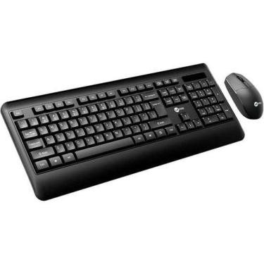 Imagem de Kit Teclado Mouse Lecoo Kw202 Sem Fio Preto