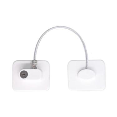 Imagem de Fechaduras de porta de janela de aço inoxidável, fechaduras de corrente de porta de janela, kits de fácil instalação, ferragens domésticas para janelas, portas, geladeiras, armários, cercas, portas