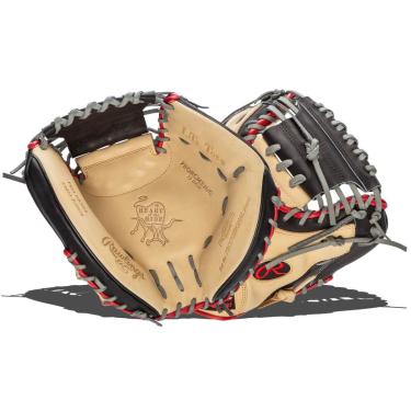 Imagem de Rawlings Luva de beisebol masculina Rawlings Heart of the Hide ContoUR Series Catchers 83,8 cm Pro H Web mão direita, ajuste juvenil contorno - 1 peça de camelo fechado/preto, tamanho único EUA