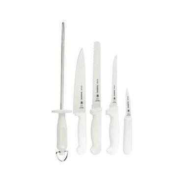 Imagem de Conjunto de Facas Tramontina Profissional em Aço Inox - Branco - 6 Peças
