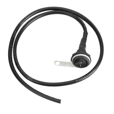 Imagem de Naroote Interruptor de Holofote de Aço Elétrico à Prova D'água para Motocicletas ATVs Bicicletas Elétricas Esportivas Off-road Guiador de 22 Mm, Interruptor de Luz único de Aço Inoxidável ABS Preto