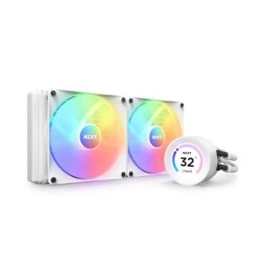 Imagem de Water Cooler NZXT Kraken Elite 280 RGB - 280mm c/Display, RGB Controller e RGB Fans Branco