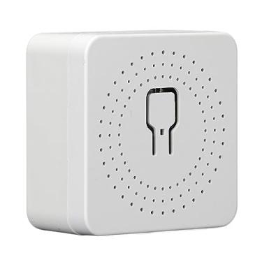 Imagem de Alomejor Interruptor Inteligente, relé de Controle Duplo 16A Com Aplicativo e Controle de Voz para Aparelhos de Iluminação Doméstica AC100-240V