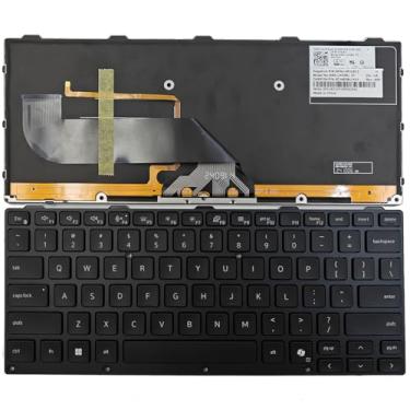 Imagem de KGIGIBE Teclado retroiluminado de substituição para laptop Dell Latitude 5430 Rugged/Latitude 7330 Rugged Extreme Pro Rugged 14/Pro Rugged de 13 polegadas, preto com tecla AI