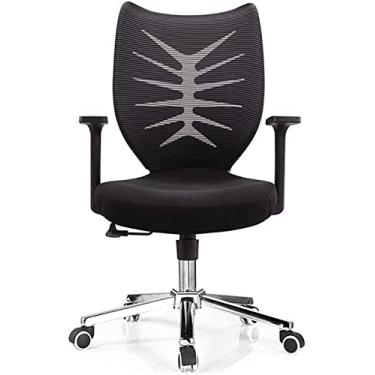 Imagem de Cadeira de escritório mesa de escritório e cadeira de computador cadeira de malha giratória cadeira de jogos cadeira de trabalho cadeira estofada (cor: preto tamanho: 96-104 x 64 cm)